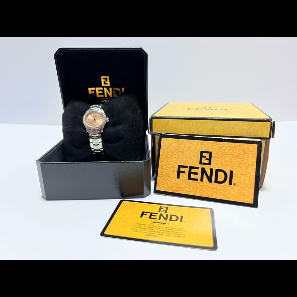 Authentic Fendi 210 L quartz stainless steel 26